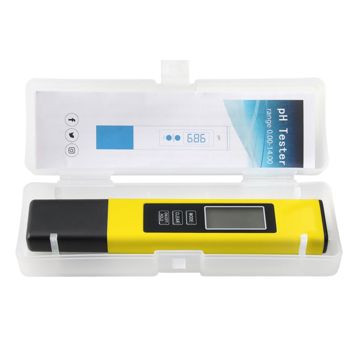 KKmoon 3-in-1 Water Quality Tester: TDS/EC/Temperature Meter with Data Hold & Backlight Display - White