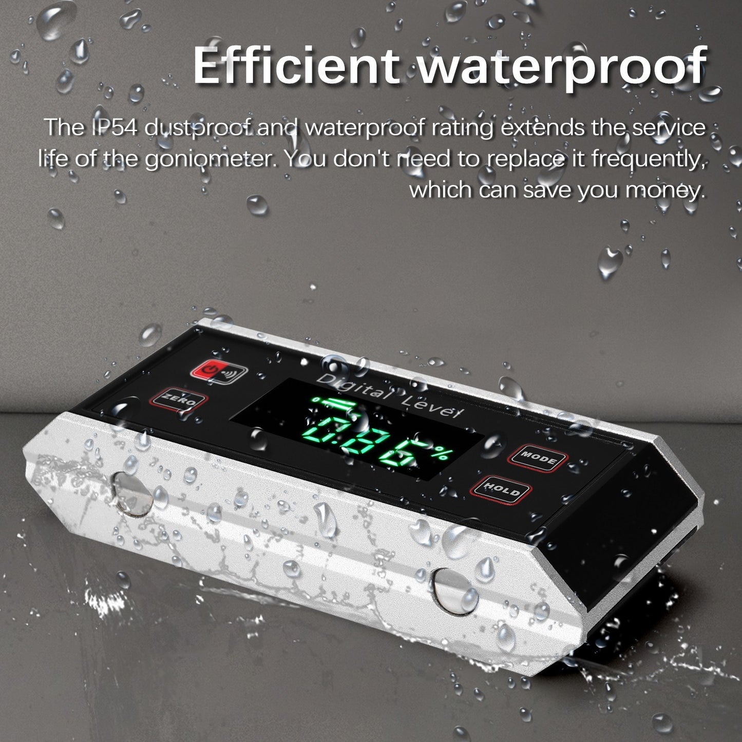 Compact IP54 Waterproof 4x90° High Precision Digital Angle Finder