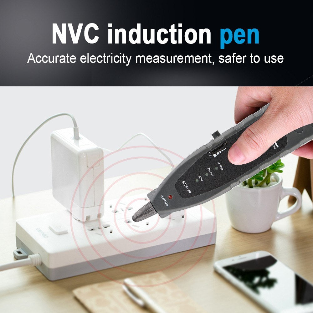 Multi-Functional LCD Network Cable & PoE Tester with Inline Voltage/Current Checker and Illuminated Wire Tracker