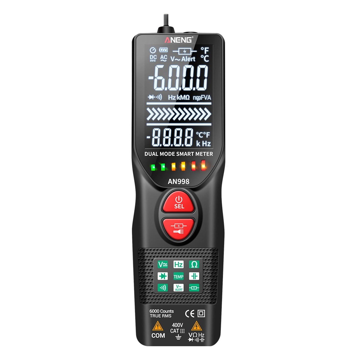 ANENG Fully Automatic Digital Multimeter with Non-Contact NCV Tester and VA Display