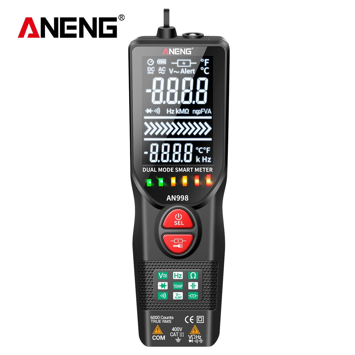 ANENG Fully Automatic Digital Multimeter with Non-Contact NCV Tester and VA Display