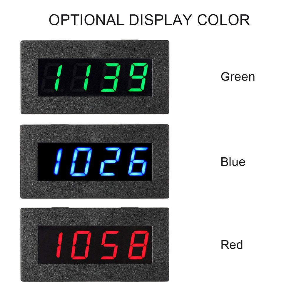 High Precision Digital Tachometer - 0.56-Inch Blue LED Display, Motor Speed Measurement Module