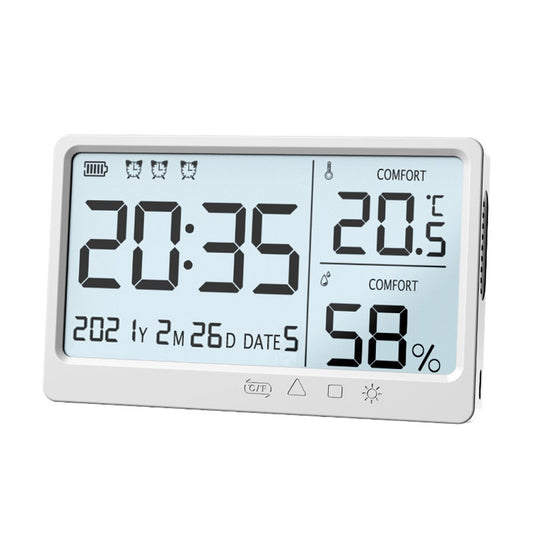 High Precision LCD Temperature & Humidity Meter with Alarm Clock