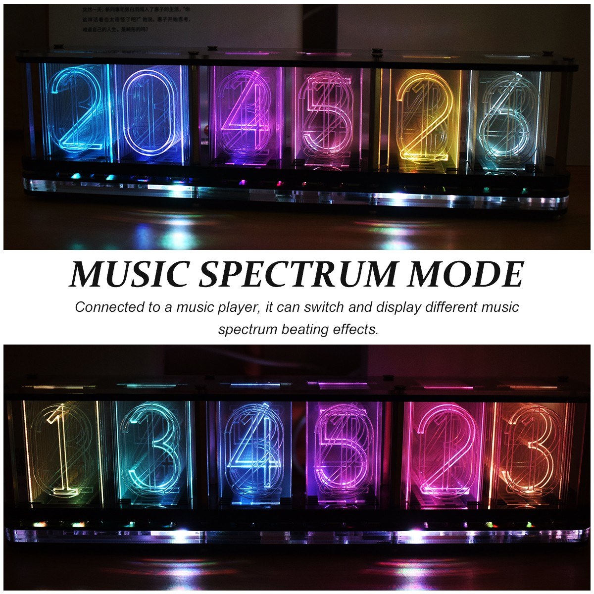 Multifunctional DS3231 DIY LED Alarm Clock Kit with Large 6-Digit Display | Time, Temperature, Date, Week, Alarm, Countdown, Voice & Touch-Operated