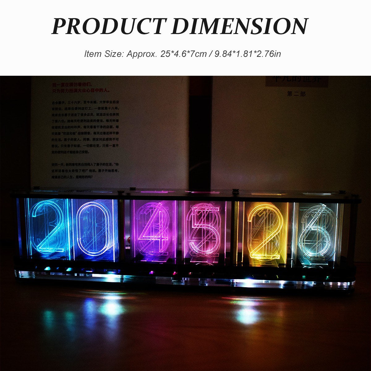Multifunctional DS3231 DIY LED Alarm Clock Kit with Large 6-Digit Display | Time, Temperature, Date, Week, Alarm, Countdown, Voice & Touch-Operated