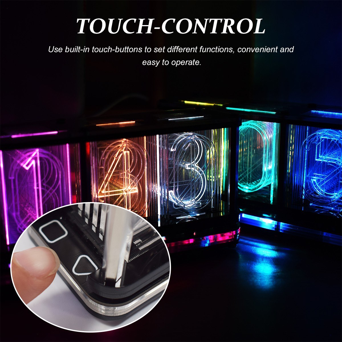 Multifunctional DS3231 DIY LED Alarm Clock Kit with Large 6-Digit Display | Time, Temperature, Date, Week, Alarm, Countdown, Voice & Touch-Operated