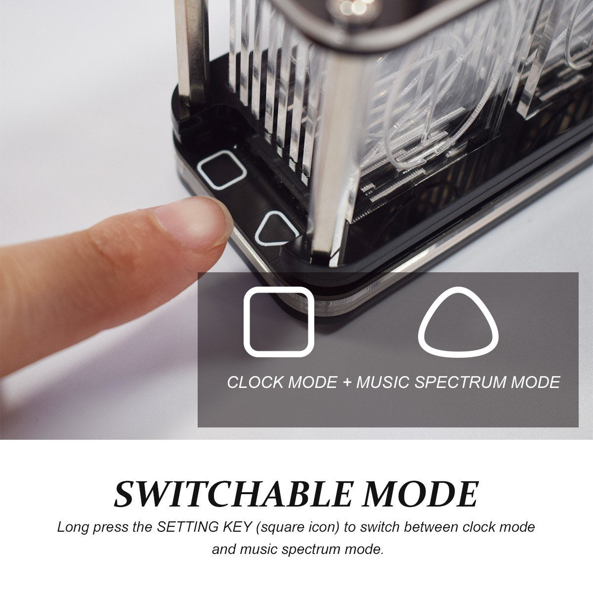 Multifunctional DS3231 DIY LED Alarm Clock Kit with Large 6-Digit Display | Time, Temperature, Date, Week, Alarm, Countdown, Voice & Touch-Operated