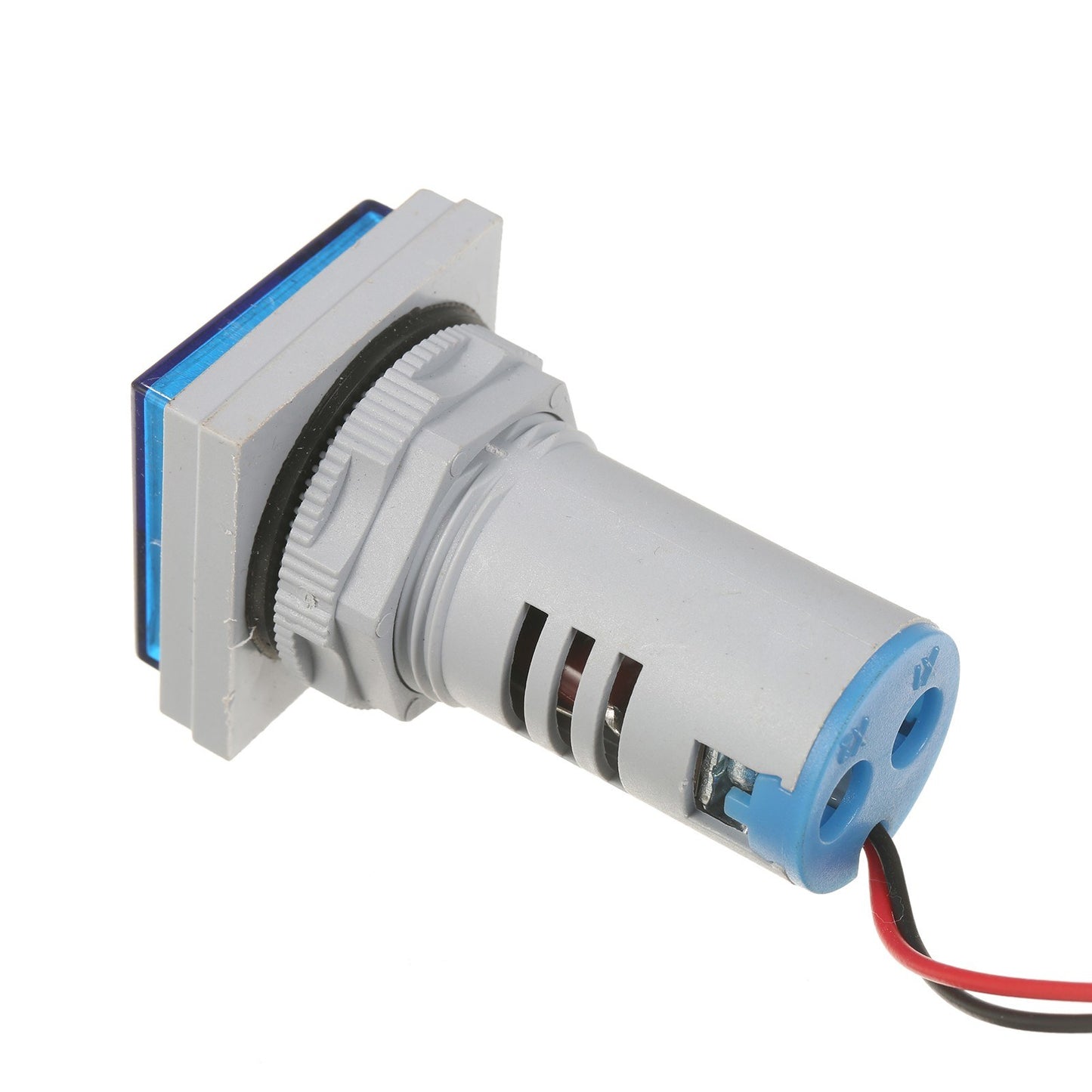 Mini Square AC Panel Meter: Double LED Volt-Ammeter Display, 60-500V Voltage & 0-100A Current Indicator