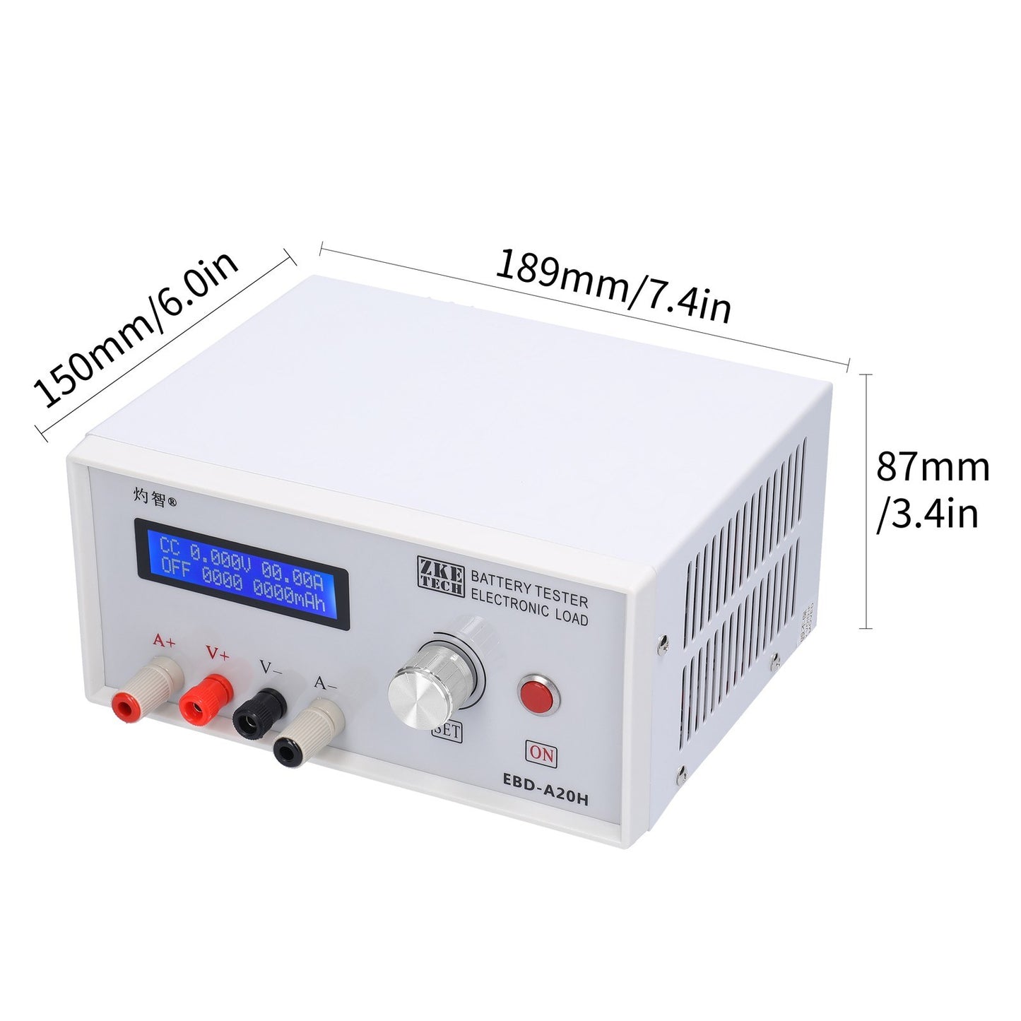 Battery Tester EBD-A20H 30V 20A 200W Multifunction DC Electronic Load with PC Software Control