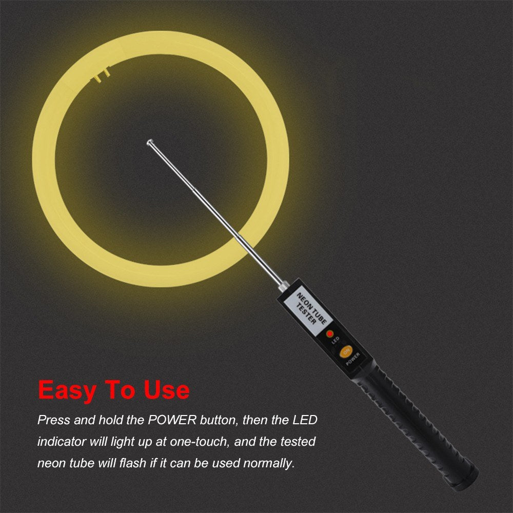 Handheld Neon & LED Tube Tester Lamp - Portable Fluorescent Light Tester