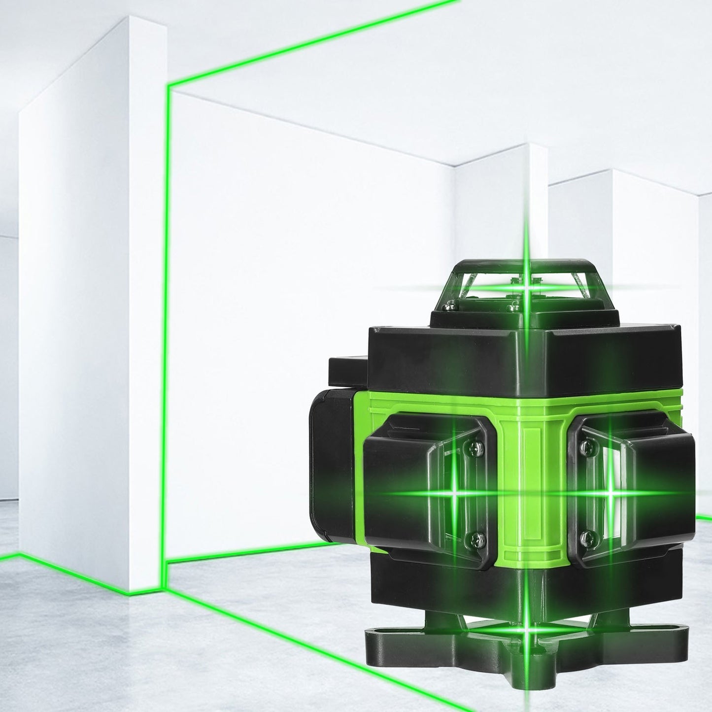 16-Line 4D Laser Level | Self-Leveling Machine with USB Rechargeable Battery and Vertical/Horizontal Lines