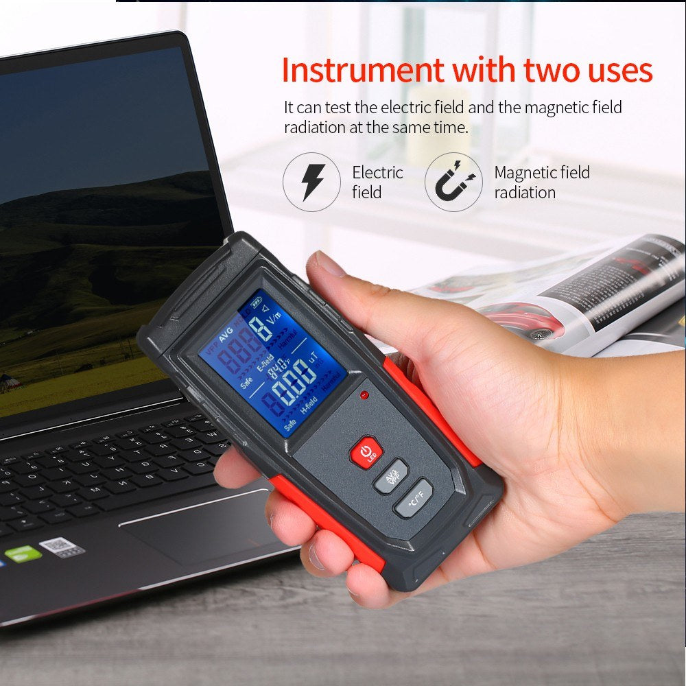 Mini Digital EMF Meter: High-Precision Handheld Electromagnetic Radiation Detector