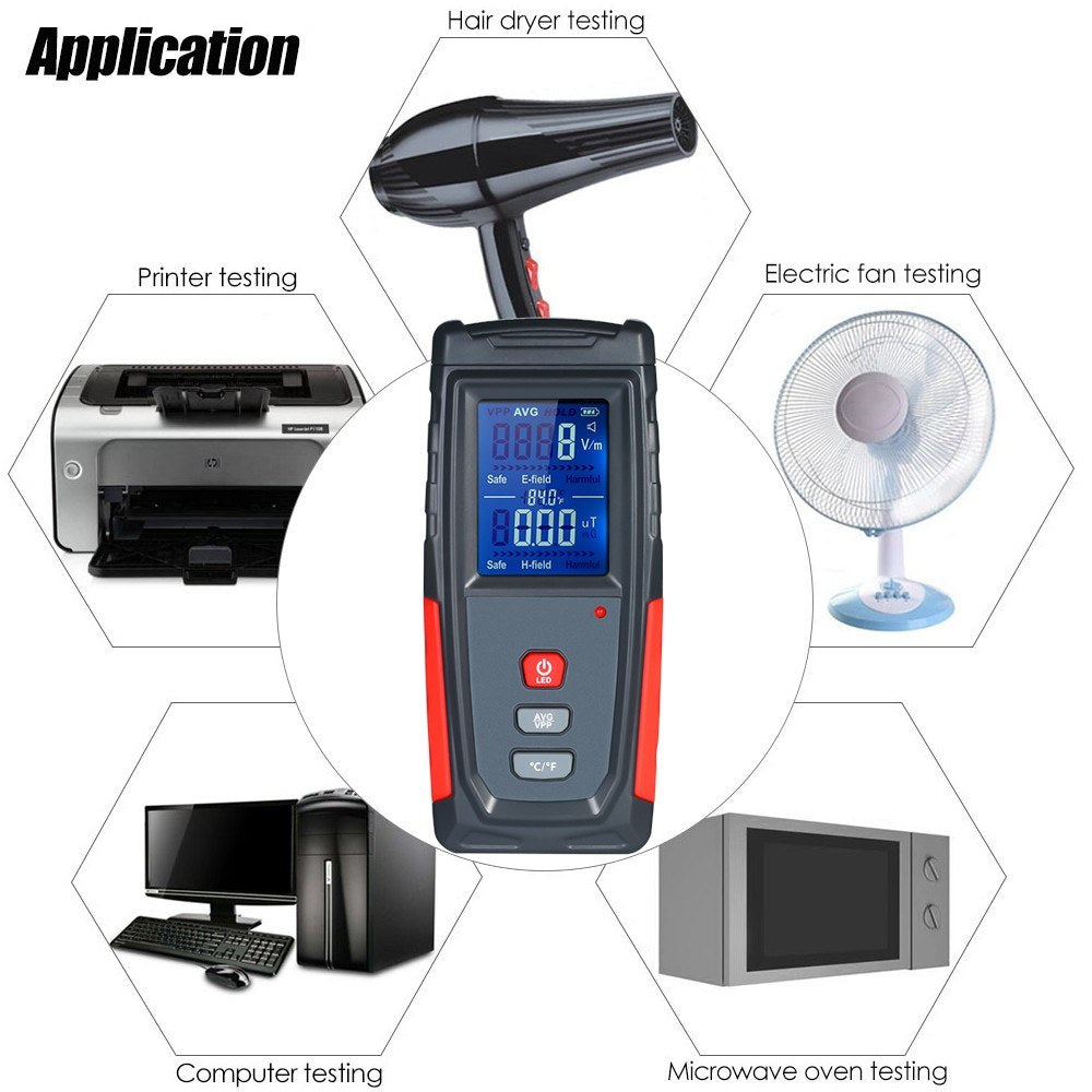 Mini Digital EMF Meter: High-Precision Handheld Electromagnetic Radiation Detector