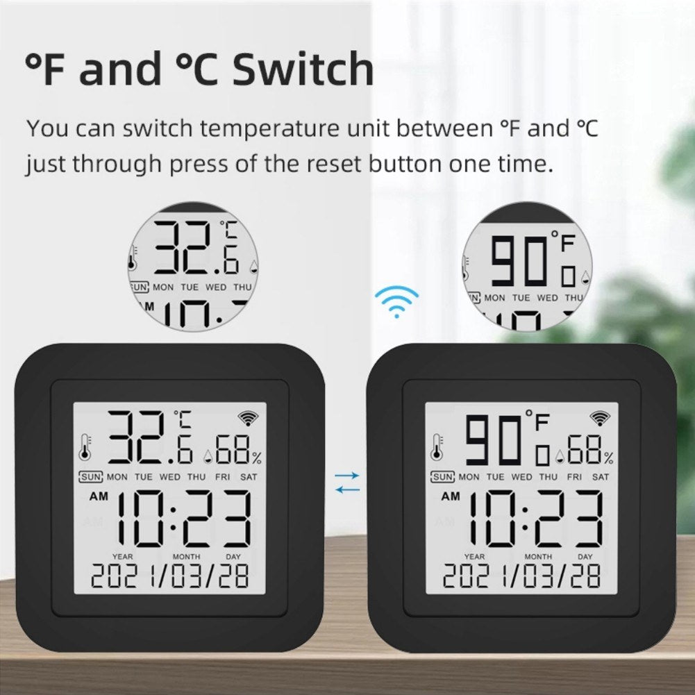 Smart 3-in-1 Infrared Remote with Temperature & Humidity Sensor, USB-C Power, LCD Display