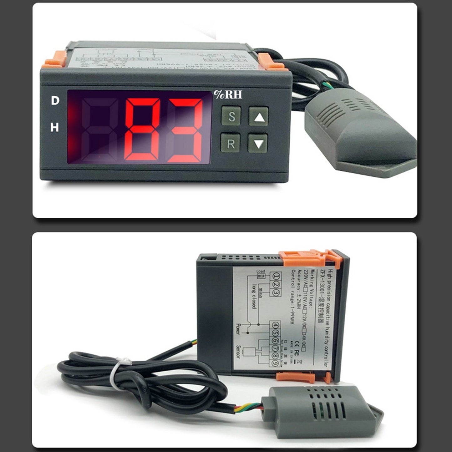 ZFX-13001 Digital Precision Humidity Controller - Intelligent Switch for Dehumidification & Humidification