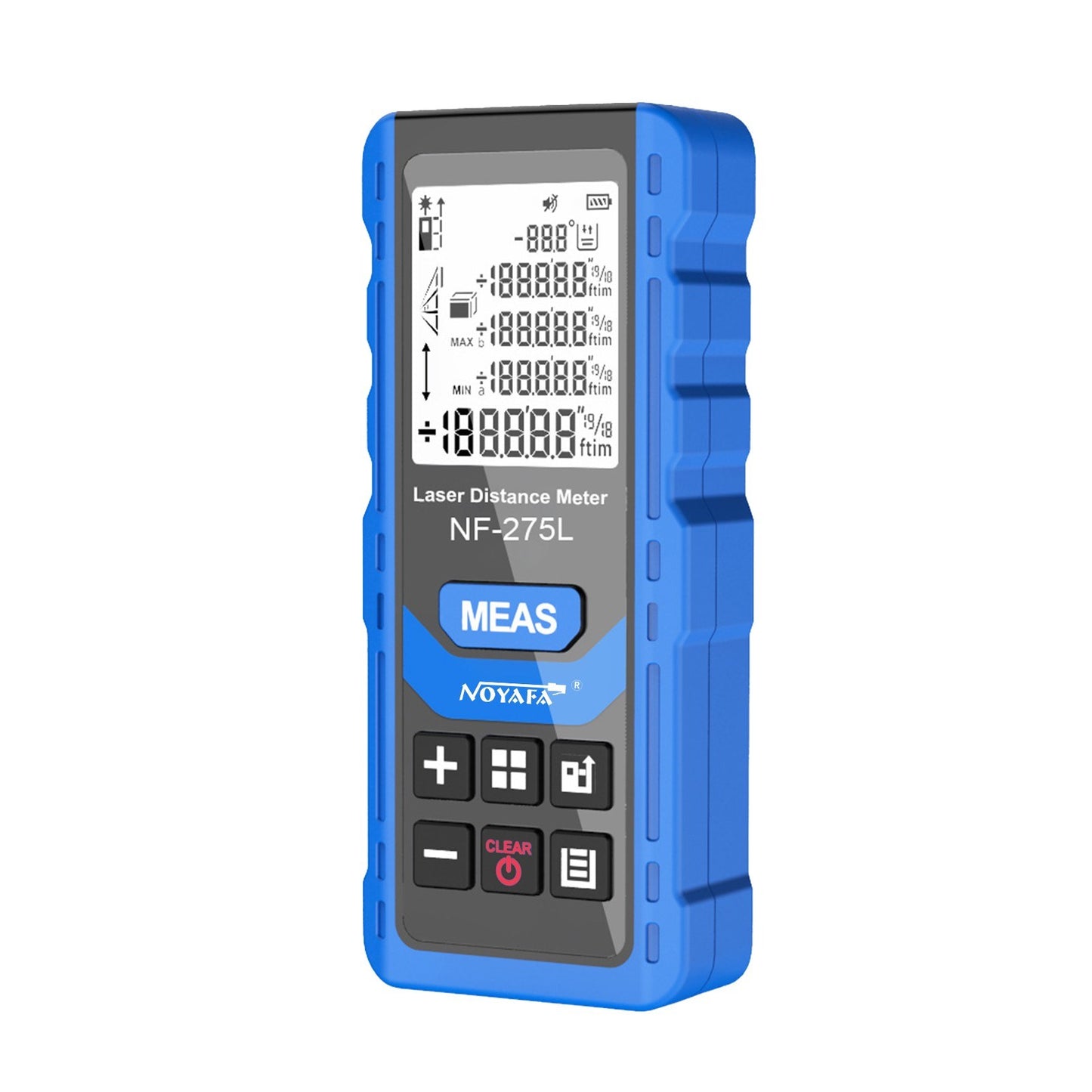 NOYAFA NF-275L Rechargeable Green Laser Distance Meter - 328ft/100m Range Finder for Indoor & Outdoor Measuring: Length, Area, Volume, Level, Vertical, Pythagorean