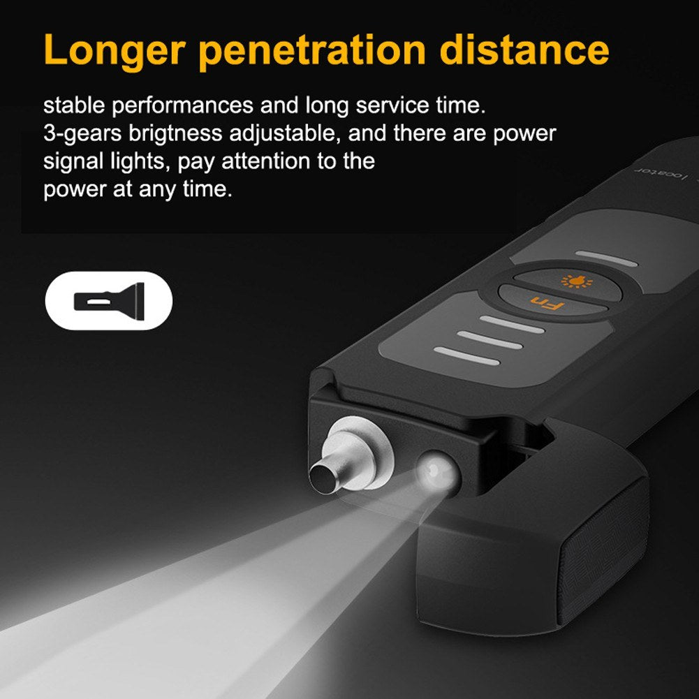 Rechargeable Handheld Fiber Optic Tester - Portable Red Light Visual Fault Locator Pen, 15mW B3S15