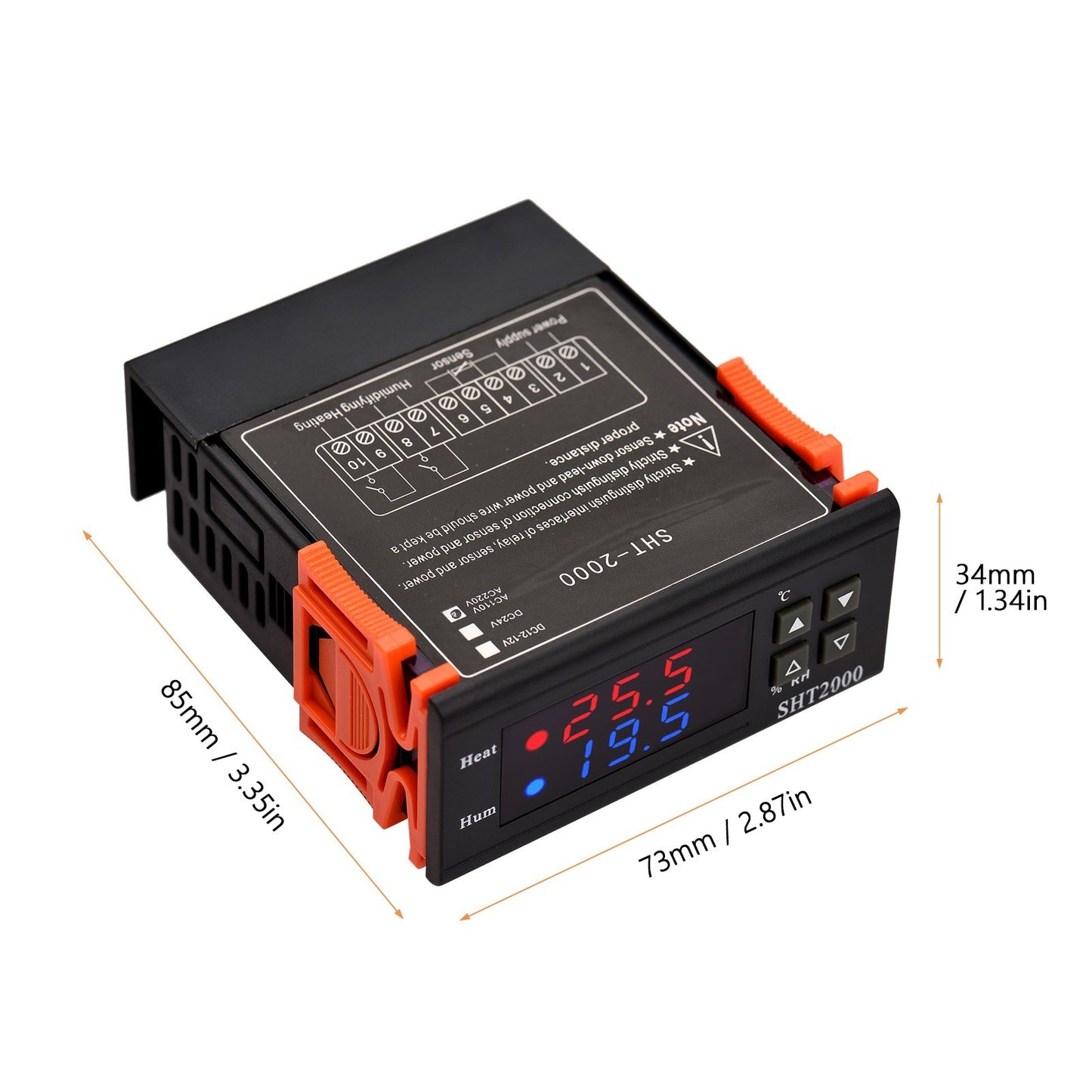 SHT2000 Intelligent Digital Temperature Controller, AC 110-220V Thermostat for Refrigerators