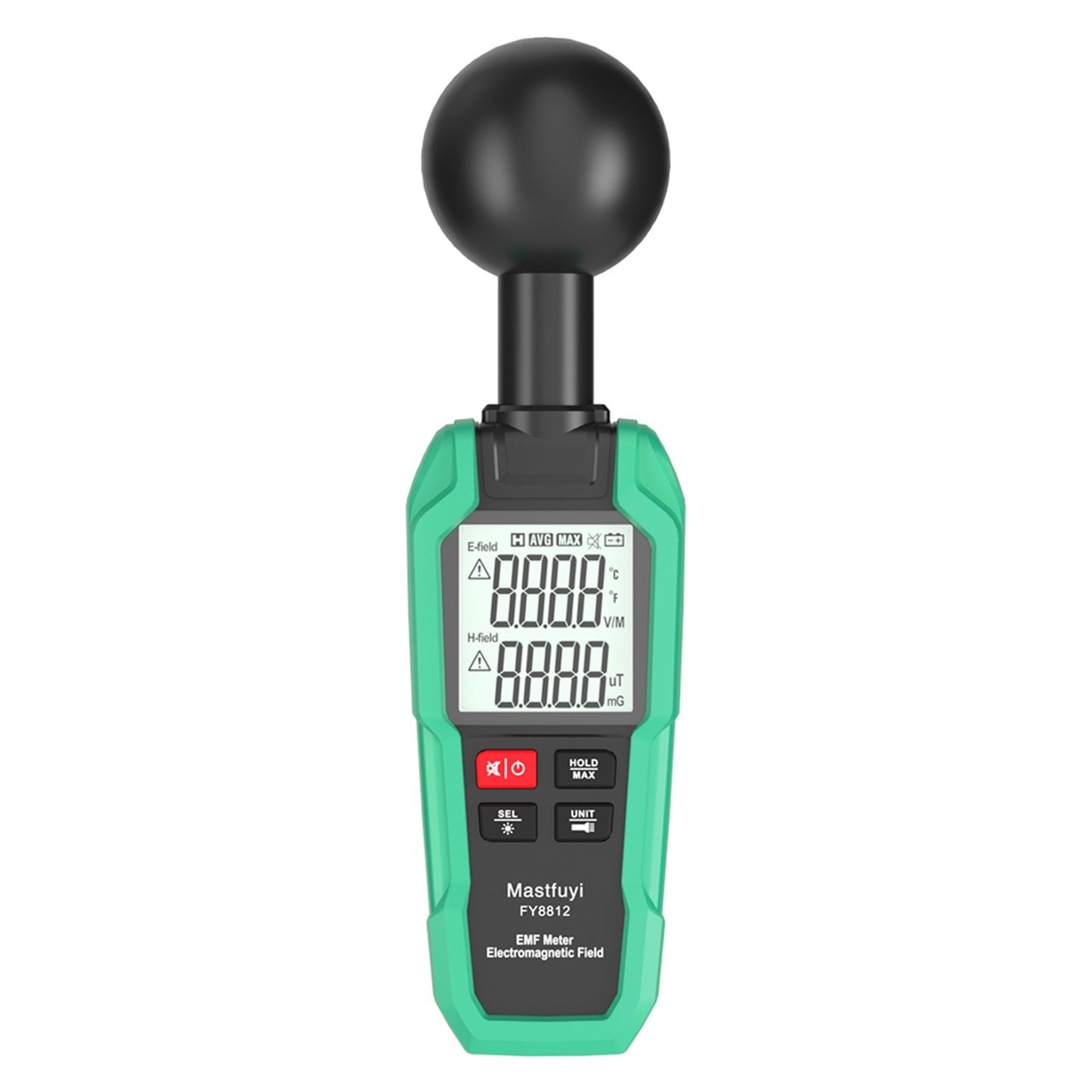 Mastfuyi EMF Meter High Precision Electromagnetic Field Tester with 2-inch LCD, Backlight & Flashlight