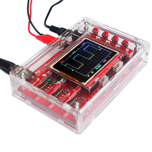 2.4 TFT Handheld Digital Oscilloscope Kit - Pocket-Size, Fully Assembled with Protective Case & Probe for Electronic Learning