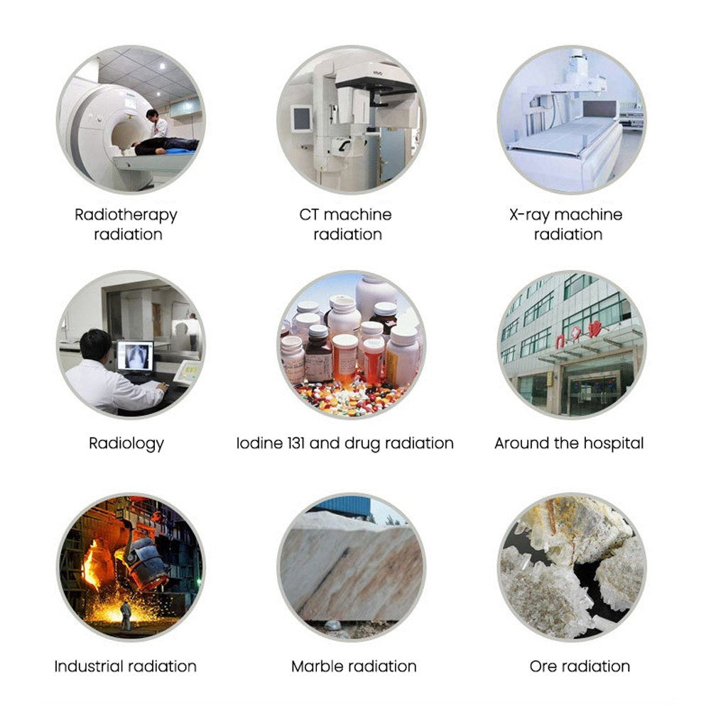 NR-750 Portable Nuclear Radiation Detector with LCD Display, Geiger Counter for β, γ, X-ray Detection, Triple Alarm