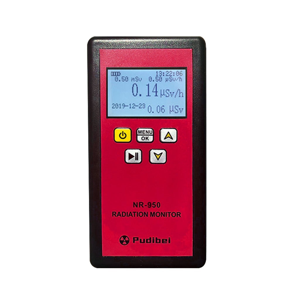 NR-750 Portable Nuclear Radiation Detector with LCD Display, Geiger Counter for β, γ, X-ray Detection, Triple Alarm