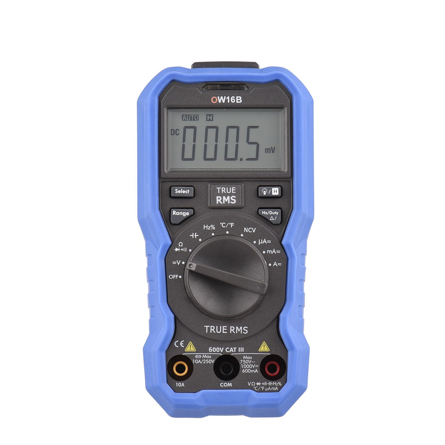 OWON OW16B Bluetooth Digital Multimeter 5999 Counts True RMS Auto-ranging Tester with Backlight, NCV, Temperature, Voltage, Current, Capacitance, Resistance, Frequency, Diode, Continuity
