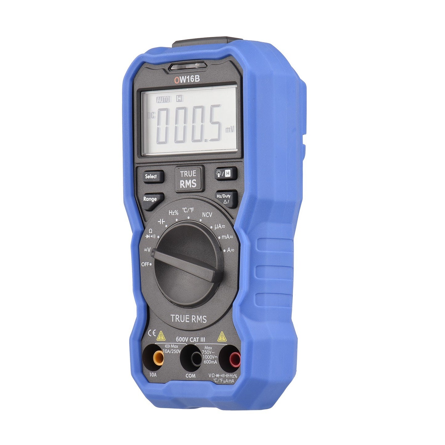 OWON OW16B Bluetooth Digital Multimeter 5999 Counts True RMS Auto-ranging Tester with Backlight, NCV, Temperature, Voltage, Current, Capacitance, Resistance, Frequency, Diode, Continuity
