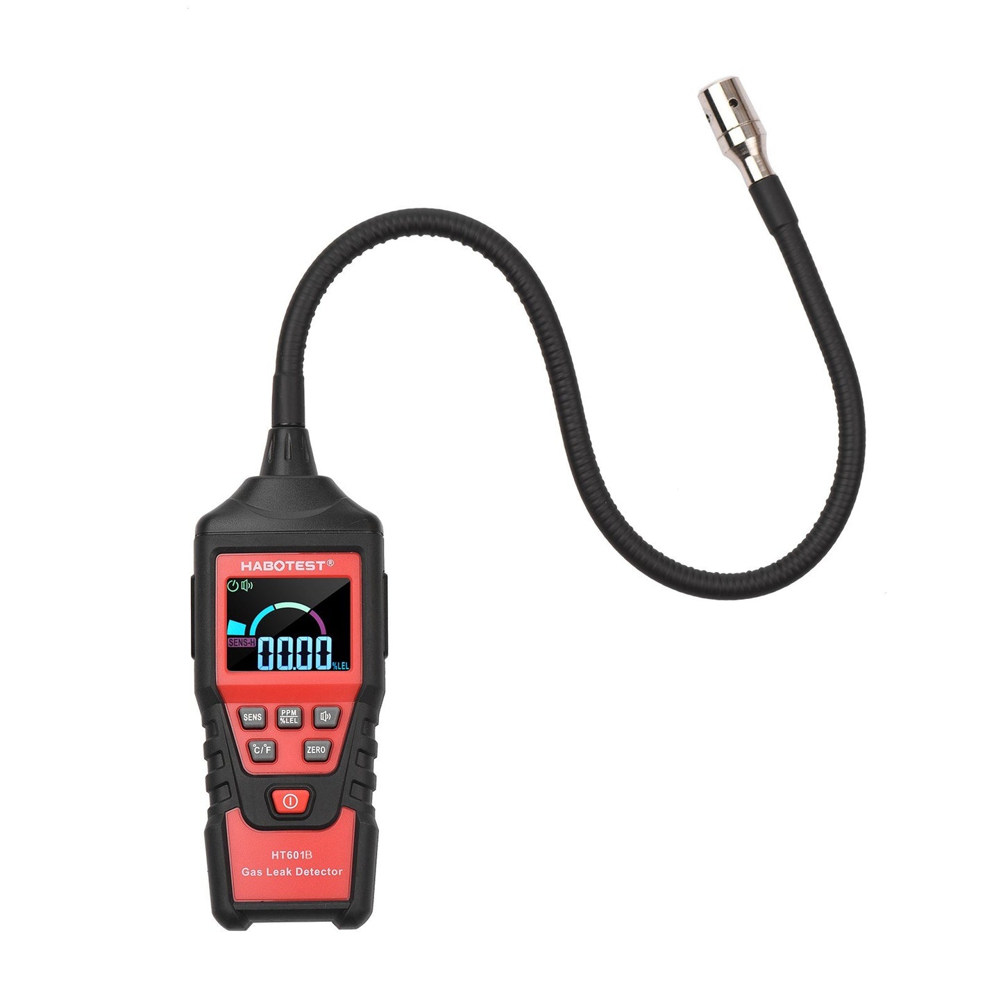 HABOTEST HT601B Portable Gas Leak Detector with Methane Alarm and PPM Meter