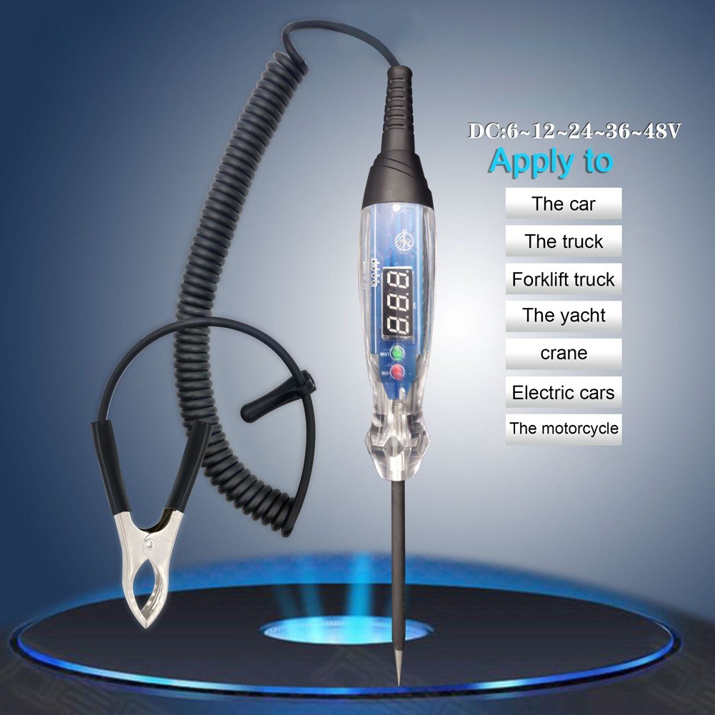 NS836 LED Display 3-60V Bidirectional Voltage Tester - Portable Automotive Circuit Testing Tool
