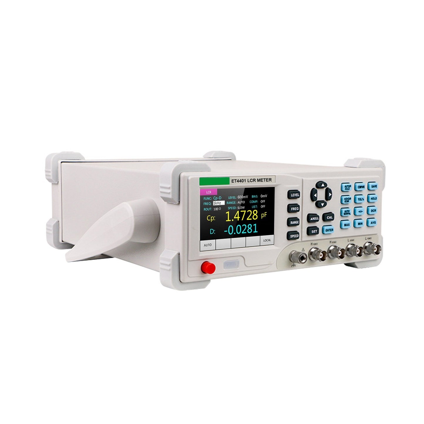 High Precision Benchtop Digital LCR Meter 100Hz-10KHz, 0.1% Accuracy with 3.5-inch LCD Display for Resistance, Inductance, Capacitance Testing