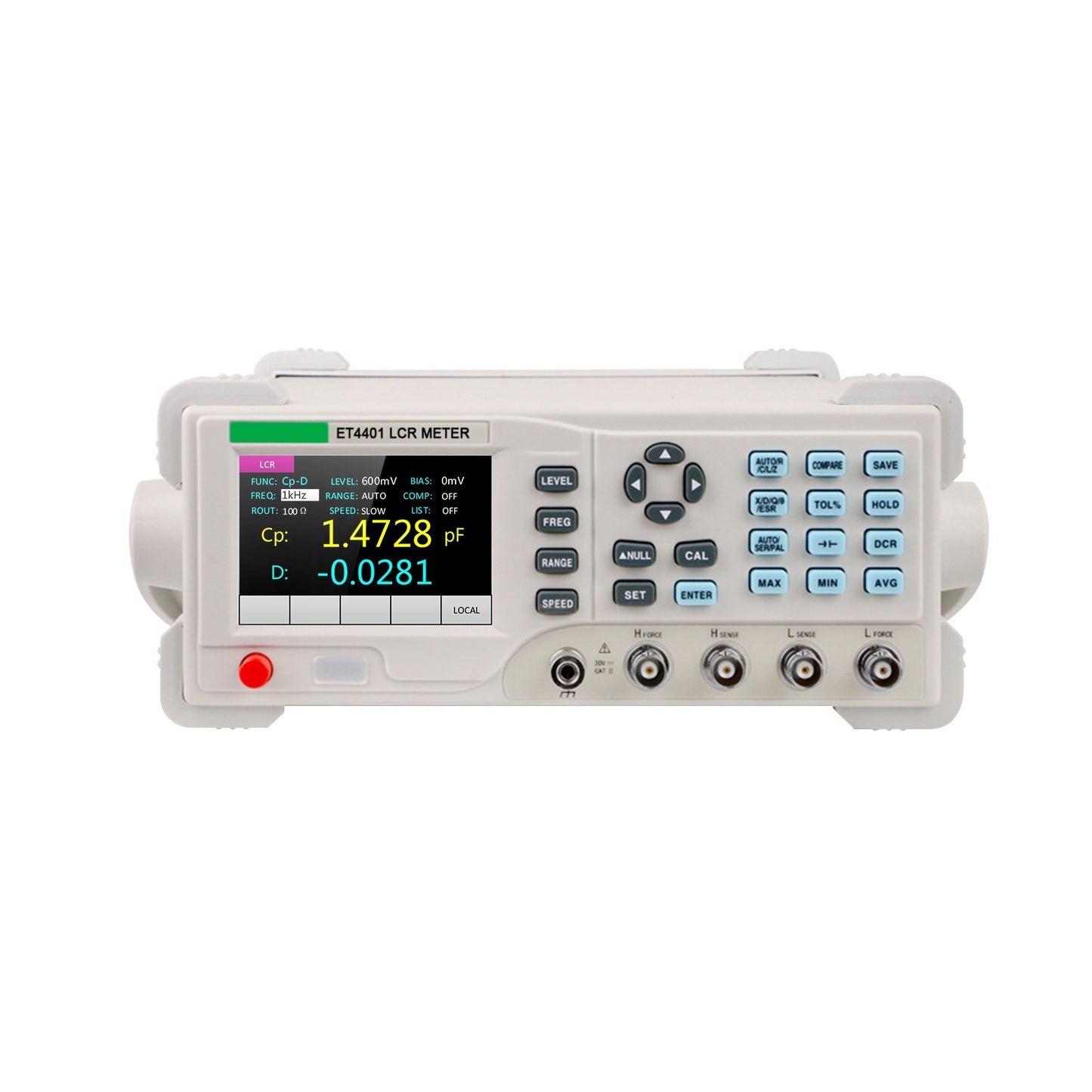 High Precision Benchtop Digital LCR Meter 100Hz-10KHz, 0.1% Accuracy with 3.5-inch LCD Display for Resistance, Inductance, Capacitance Testing
