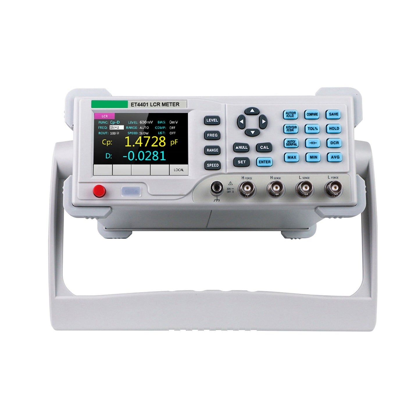 High Precision Benchtop Digital LCR Meter 100Hz-10KHz, 0.1% Accuracy with 3.5-inch LCD Display for Resistance, Inductance, Capacitance Testing