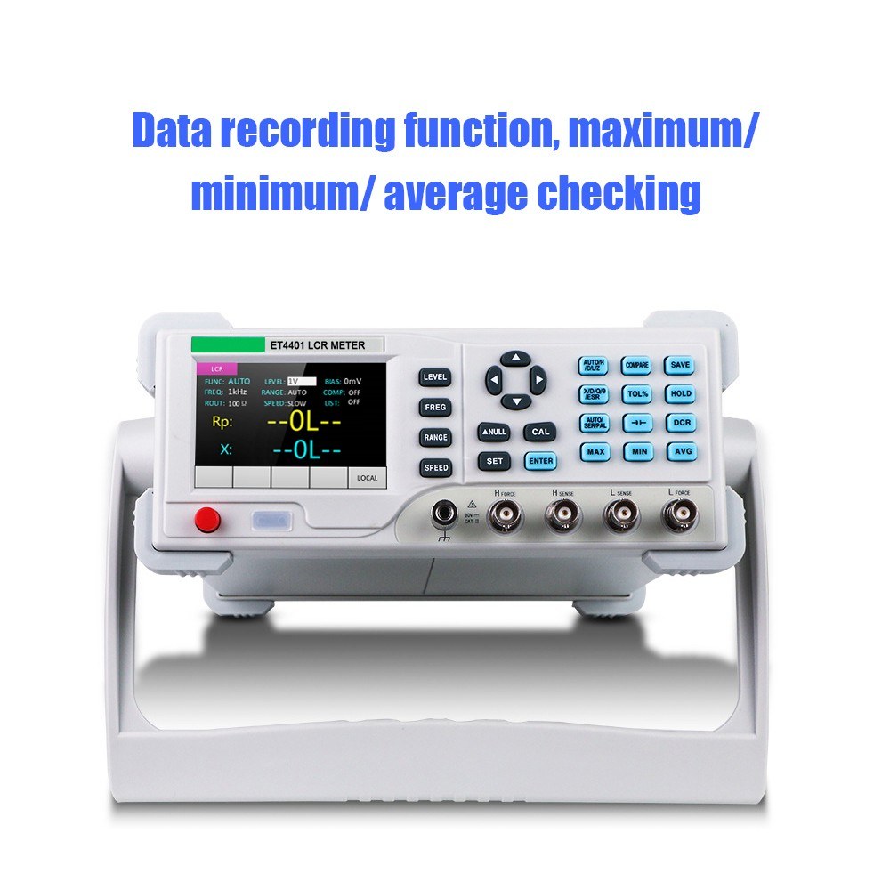 High Precision Benchtop Digital LCR Meter 100Hz-10KHz, 0.1% Accuracy with 3.5-inch LCD Display for Resistance, Inductance, Capacitance Testing
