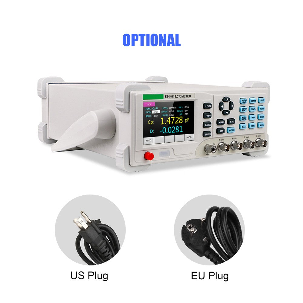 High Precision Benchtop Digital LCR Meter 100Hz-10KHz, 0.1% Accuracy with 3.5-inch LCD Display for Resistance, Inductance, Capacitance Testing