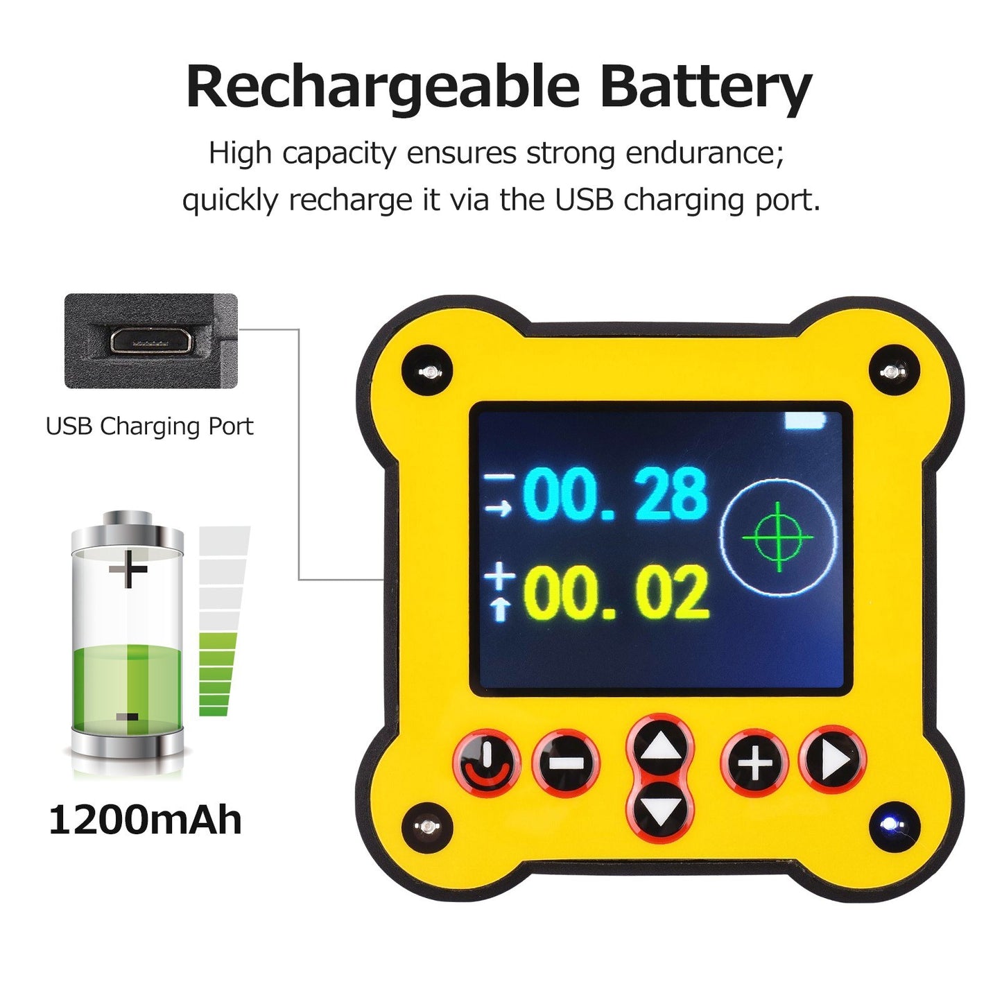 Digital Dual Axis Protractor Inclinometer with 0.02° Accuracy and Magnetic Base for Woodworking and Construction