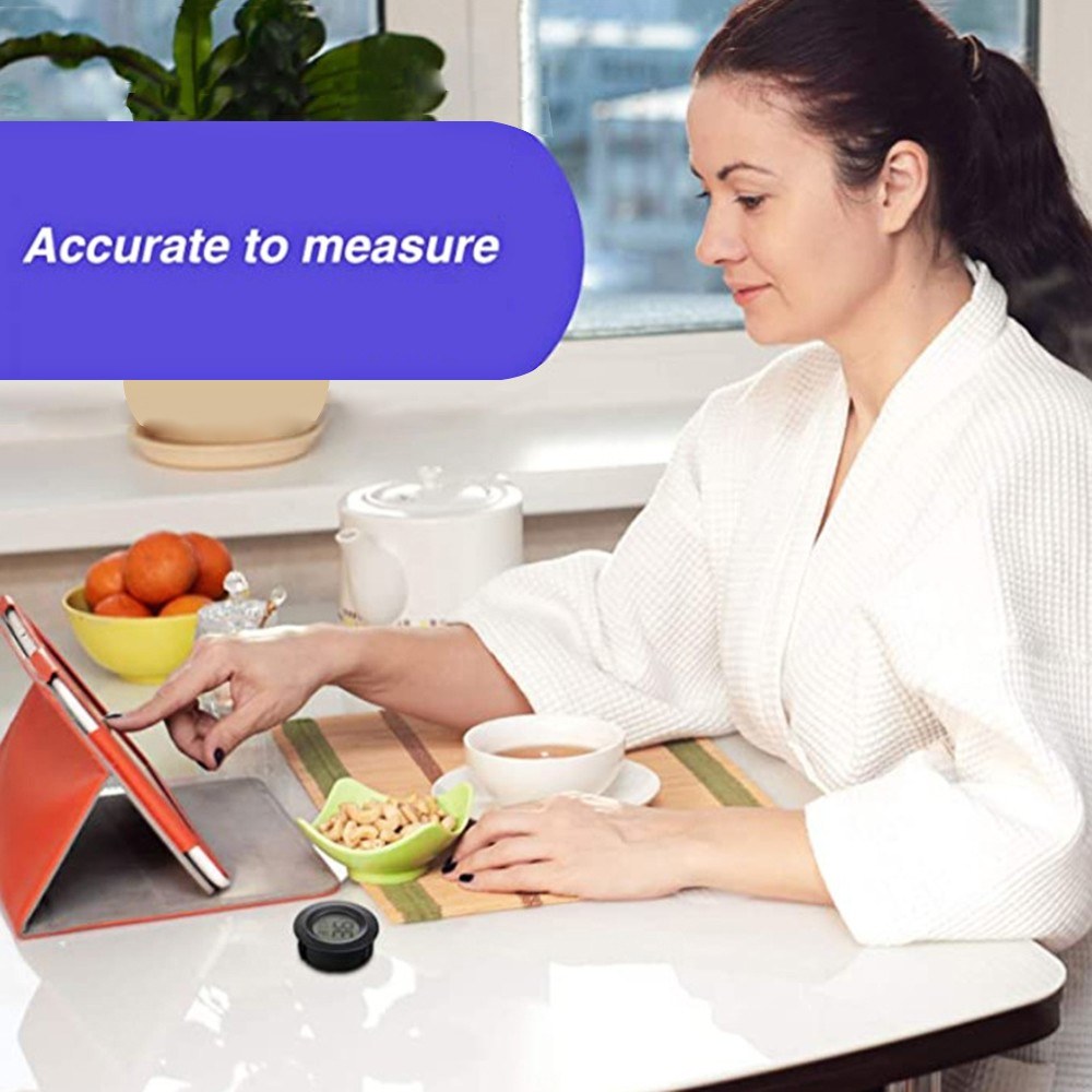 Indoor Temperature & Humidity Gauge - Hygrometer Thermometer for Home, Greenhouse, Basement, Pets (0℃-50℃, 10%-99% RH)