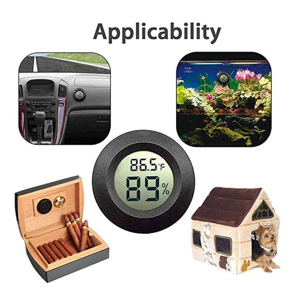 Indoor Temperature & Humidity Gauge - Hygrometer Thermometer for Home, Greenhouse, Basement, Pets (0℃-50℃, 10%-99% RH)