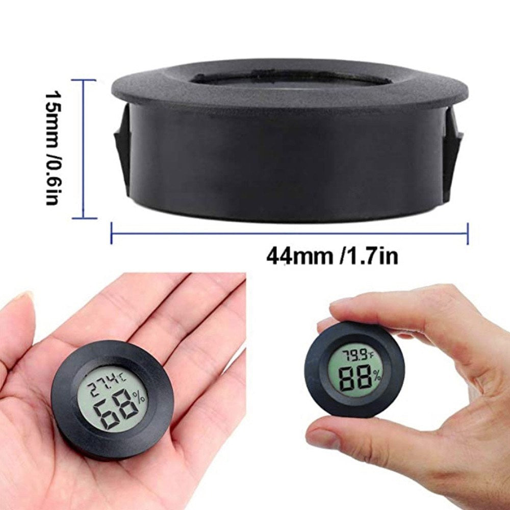 Indoor Temperature & Humidity Gauge - Hygrometer Thermometer for Home, Greenhouse, Basement, Pets (0℃-50℃, 10%-99% RH)