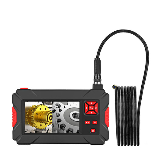 8mm Industrial Endoscope with HD 1080P Camera, Waterproof LED, 4.3 Screen Borescope for Automotive Inspection