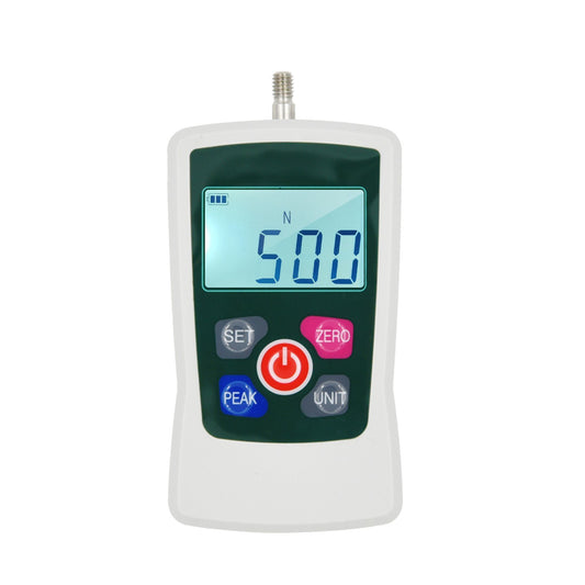 Portable Digital Force Gauge 500N/50kg/110Lb/1760oz, Switchable Units, Backlit Display, Mini Dynamometer with 6 Fixtures & Storage Case, Auto Power Off