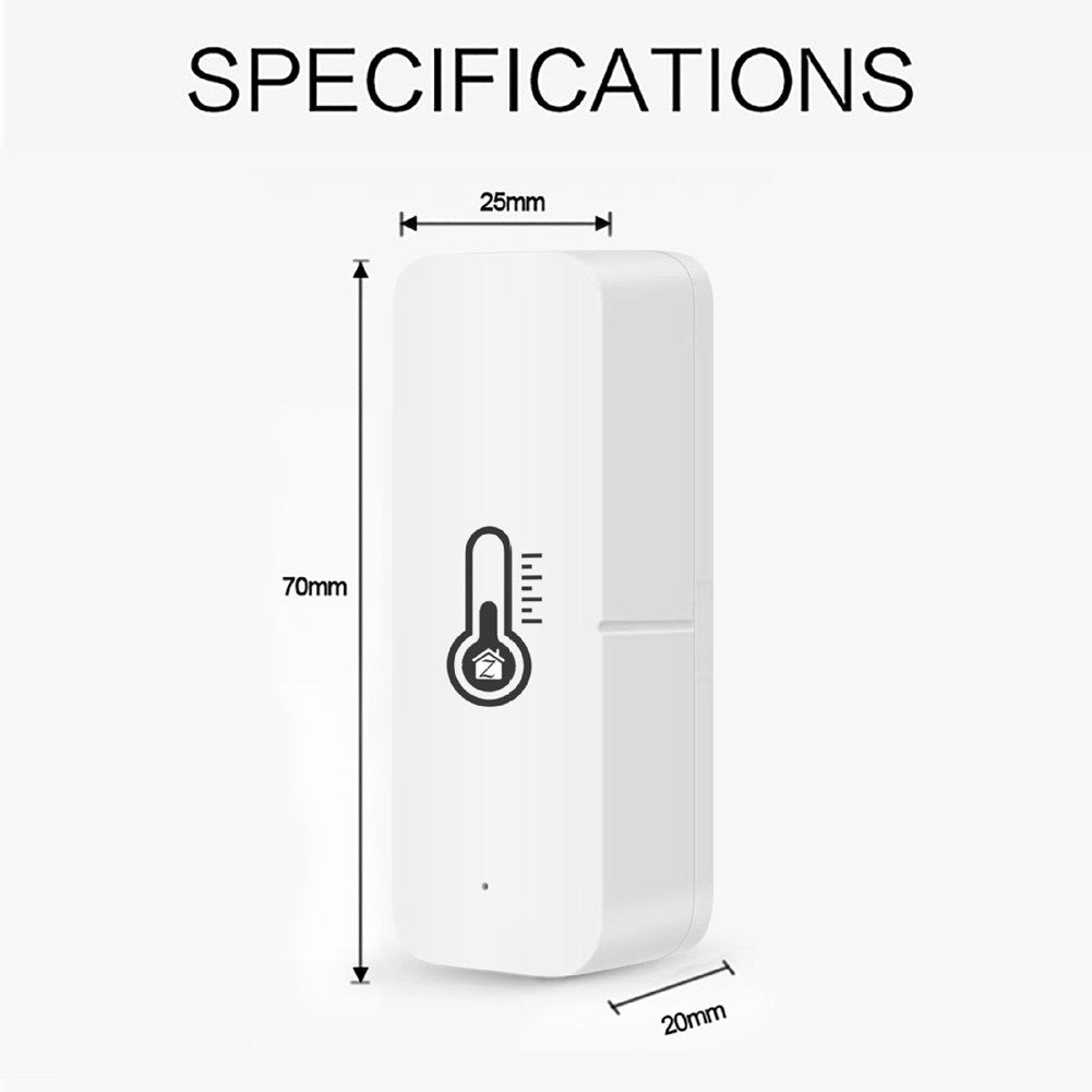 Tuya ZigBee Smart Temperature & Humidity Sensor, Real-time Monitoring, Alexa & Google Home Compatible, Gateway Required