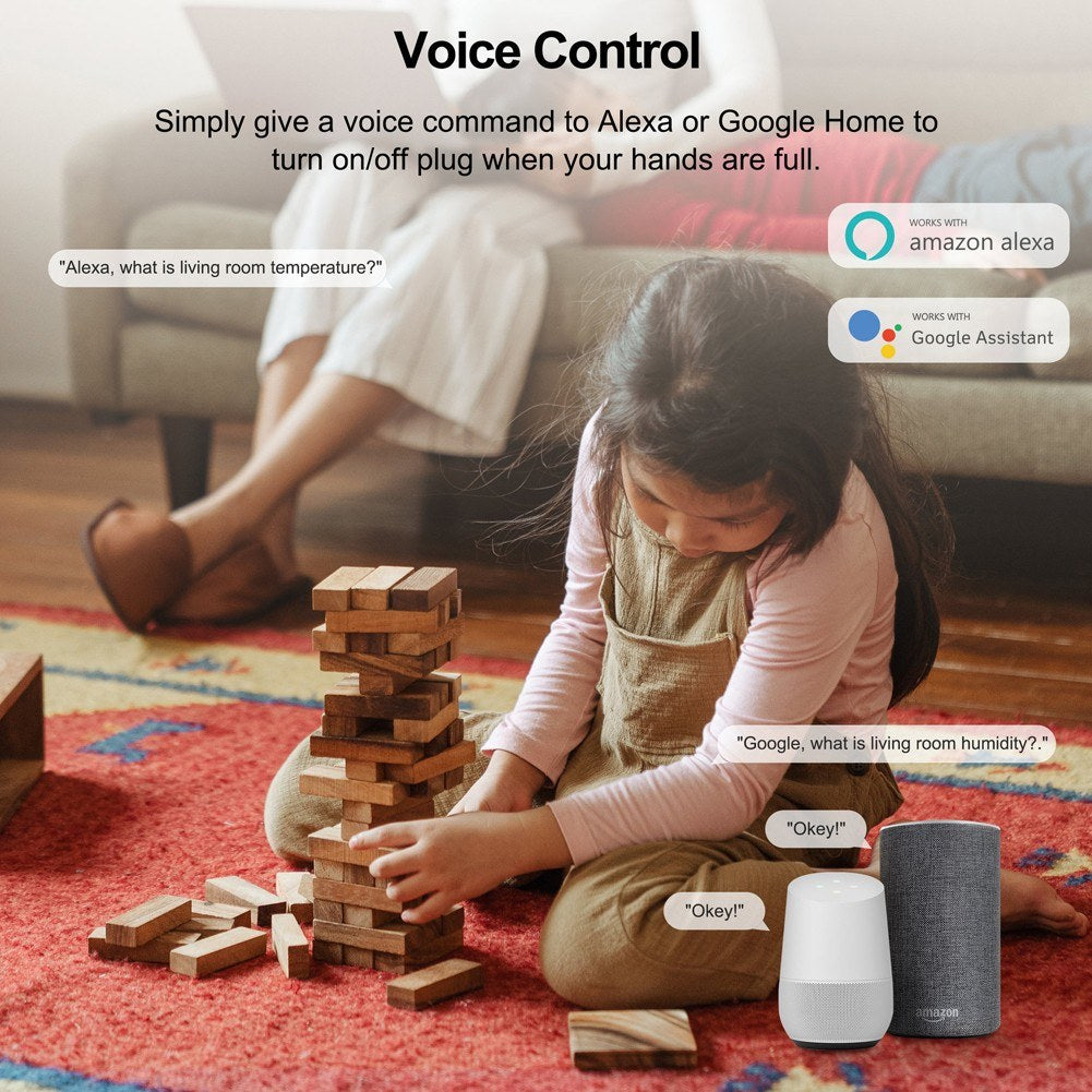 Tuya ZigBee Smart Temperature & Humidity Sensor, Real-time Monitoring, Alexa & Google Home Compatible, Gateway Required