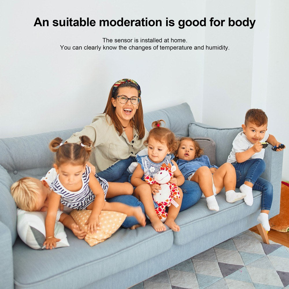 Tuya ZigBee Smart Temperature & Humidity Sensor, Real-time Monitoring, Alexa & Google Home Compatible, Gateway Required