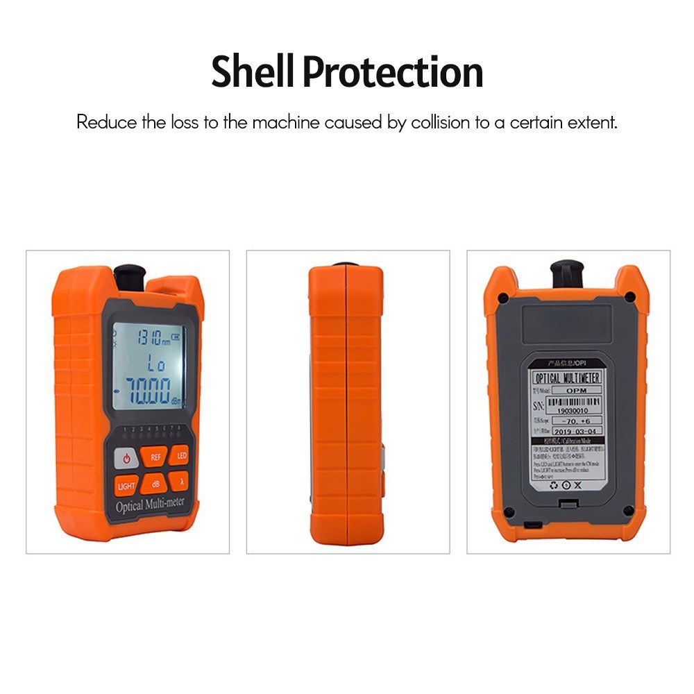 High-Precision Portable LED Fiber Optic Power Meter & Network Cable Tester