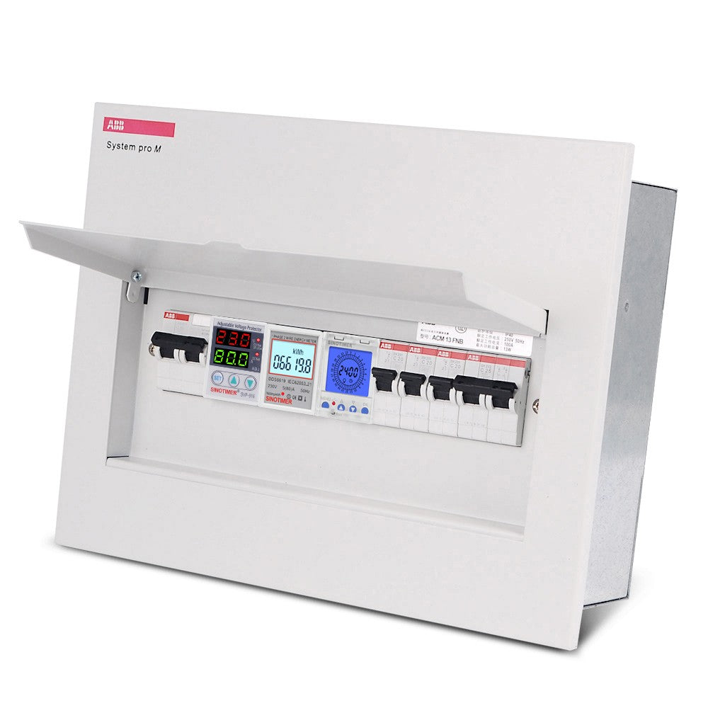 24-Hour Digital LCD Programmable Timer Switch, 85-265V Din Rail, 15-Minute Intervals