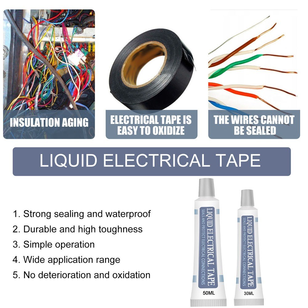 Waterproof Electrical Insulation Sealant Tape UV-Resistant Rubber Coating for Electronics and Circuit Boards