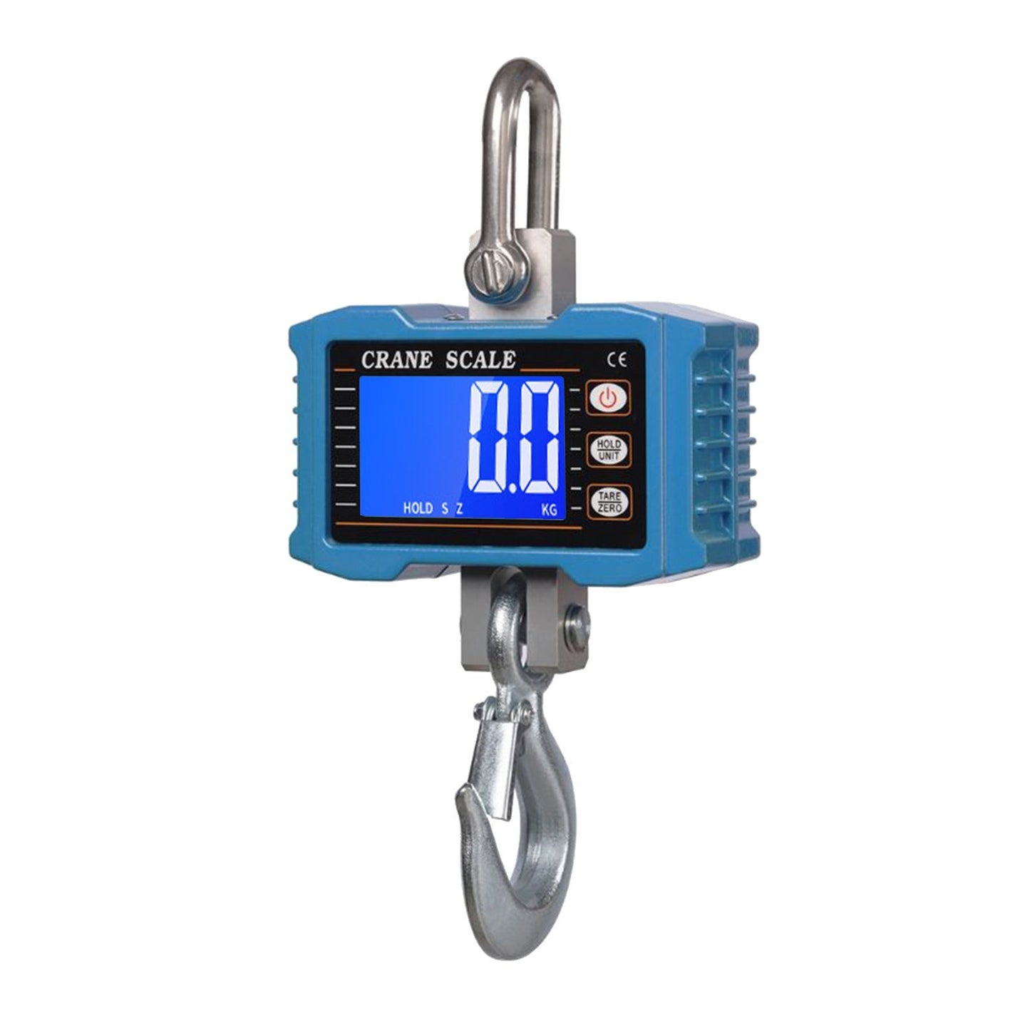Heavy Duty Digital Crane Scale 1000kg/2204lbs, Portable LCD Backlight Industrial Hook with Unit Change, Data Hold, Tare, Zero - Ideal for Construction, Travel, Market, Fishing, Outdoor Work