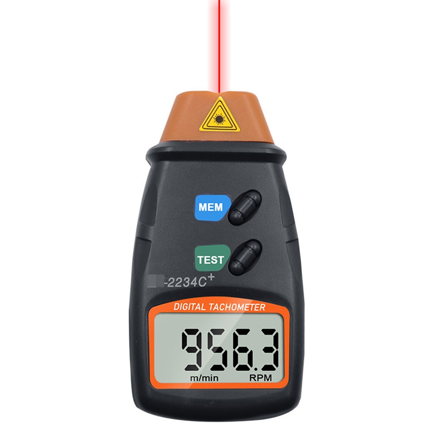 Non-Contact Handheld Digital Laser Tachometer 2.5-99999RPM with Carrying Bag for Motors, Fans, Washing Machines, Automobiles