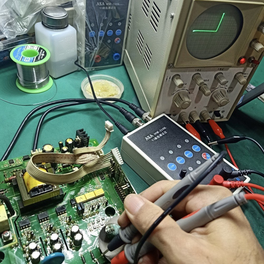 HW-210K Portable Dual-Channel VI Curve Tester with ASA & Adjustable Frequency